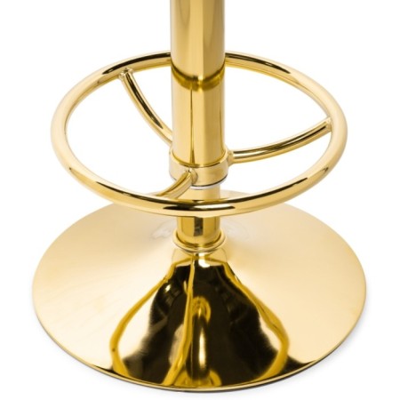 Barrier stool Marun metal/velor, gold/black 39x39x63 cm-4