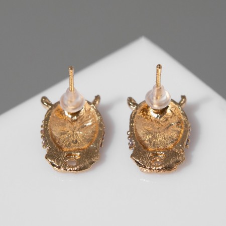 Серьги эмаль «Совушка» мини, цвет МИКС-1