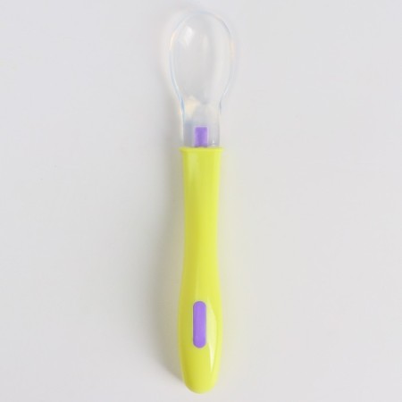 A spoon for nursery for feeding silicone, from 5 months, color mix-4