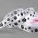 Satin ribbon "paws", 15 mm, 24 ± 1 m, white color No. 001