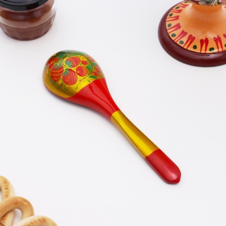 Spoon "Berry", salad, 6 × 21, Khokhloma, mix-2