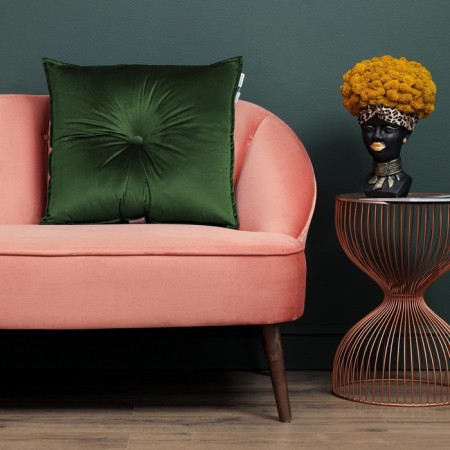 Sofi de Marko “Vivian” pillow, size 55x55 cm, malachite color