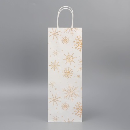 Package for the bottle "Golden Blizzard", 13 x 36 x 10 cm, New Year-3