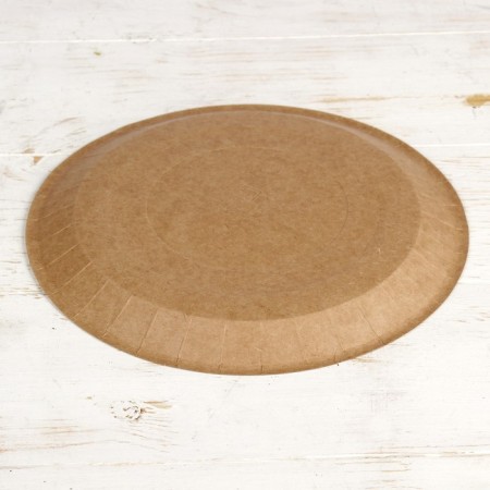 Kraft 23 x 23 cm paper plate-2