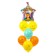 Bouquet of balloons “Happy Birthday”, animals, latex, foil, set 7 pcs.