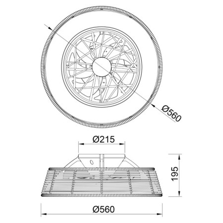 Mantra Indonesia, LED, 3800lm, 2700-5000K, 195 mm, white color, white-3