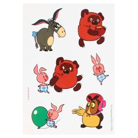 Vinnie-Puh notebook gravel, 10 sheets, sheets of stickers, Stikhel, A6 format-4