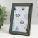 Photo frame plastic 10x15 cm "Green with gold framing" 12x17 cm