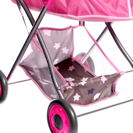 Stroller for dolls "sweet bunny" is universal, with a basket and bag-7