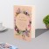 Postcard "On Birthday!" Congrev, embossing, flowers wreath