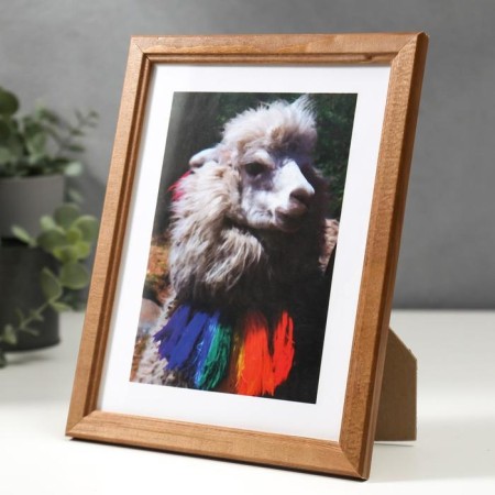 Photo frame 15x20 cm (7N68) Walnut (plastic screen)-2