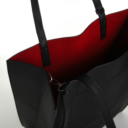 Bag Women's Shoper without fastening, black color-3
