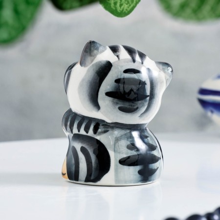 Сувенир "Кот Ласка", гжель, цвет-4