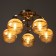 Iris chandelier 5he27 40W gold 47x47x23 cm Bayerlux
