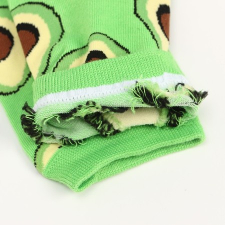 Women's socks "avocado", green color, size 36-39-3