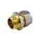 Aquasfera 7001-02, crimp, d = 16 mm x 3/4 ", external thread, brass