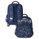 School backpack 40 x 30 x 19 cm, ergonomic back, Bruno VisConti 12-002 Bunny Life, blue