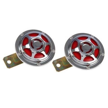 Car signal AVS Electric 1021, 12 V, 335/435 Hz, 115 dB, d = 90 mm, set 2 pcs.