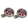 Car signal AVS Electric 1021, 12 V, 335/435 Hz, 115 dB, d = 90 mm, set 2 pcs.