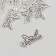 Decor metal for creativity "Beauty - shoe and lipstick" 1.5x2.6 cm