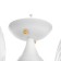Chandelier "Patricia" 5x40W E27 white, gold 56x56x35cm
