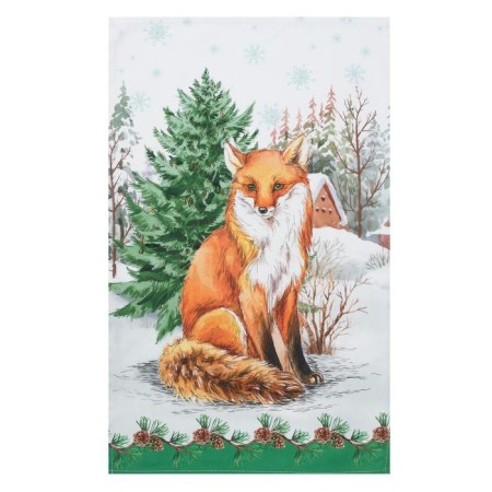 The fox towel TM Ethel: New Year's Forest, 40 × 67 cm, 100 % cotton, sarzha, 190 g/m²-1