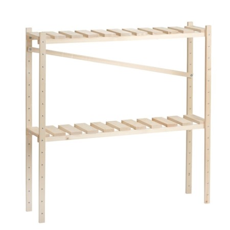 Wooden rack for seedlings adjustable 99.6x99.6x21 cm