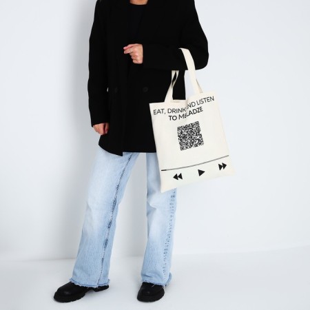 Bag-shop "Playlist", without lightning, without lining, beige color-5