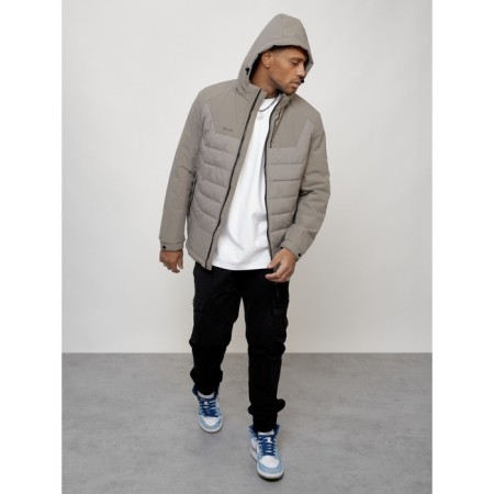Male spring jacket, size 48, gray color-8