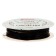 Wire for beadwork, diameter: 0.4 mm, length: 10 m, black color
