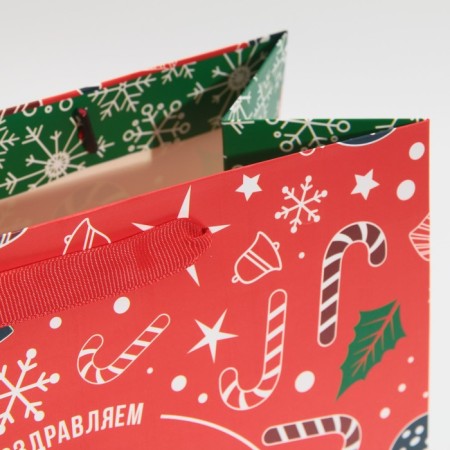 Laminated vertical package “Happy New Year”, Ml 23 x 27 x 11.5 cm, New Year-5