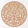Napkin Decorative shade "Patterns" Beige color, D 30 cm, 100% p/e, felt