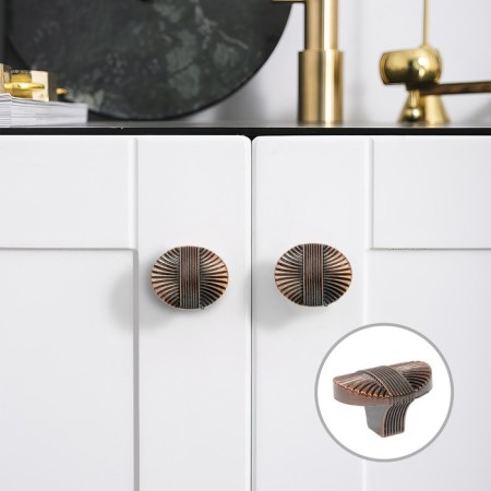 Handle button cappio, zinc, d = 35 mm, color copper