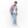 Men's shirt mist overSize size 56, light gray