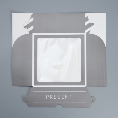 Box for cupcakes and gento-traps, confectionery packaging "Present", 25 x 25 x 10 cm-4