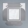 Box for cupcakes and gento-traps, confectionery packaging "Present", 25 x 25 x 10 cm