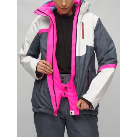 Ski suit female, size 42, white color-4