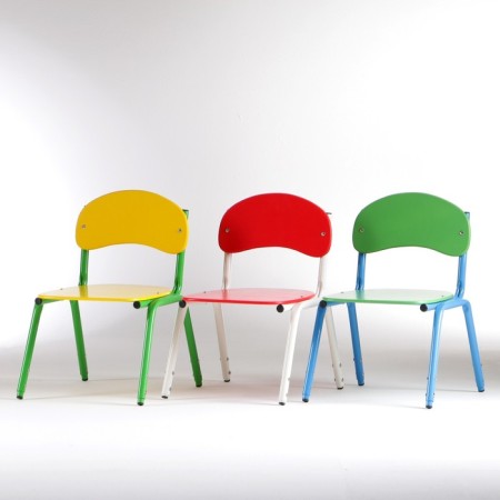 Children's stool stacked Sema Gr.1-3, yellow/green-4