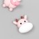 Decor for creativity plastic "Pink Cowing" set 2 pcs 1.7 cm