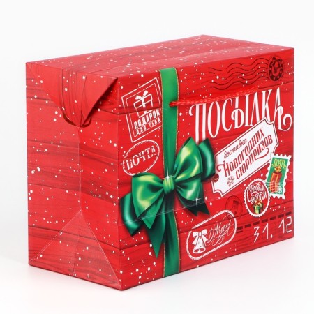 Package - Box "New Year's Parcel", 23 x 18 x 11 cm, New Year-3