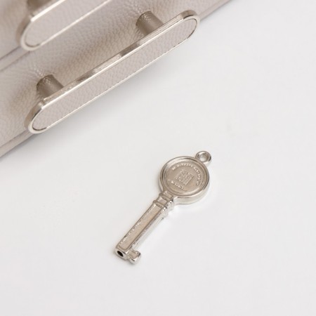 Casket to the leatherette for jewelry "screw" beige22x17x18 cm-3