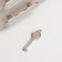 Casket to the leatherette for jewelry "screw" beige22x17x18 cm
