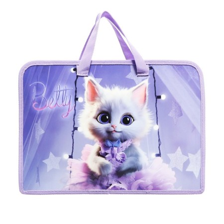 Folder with handles plastic A4 75mm 340*245 PT-14-4 Virgin Betty (handles-shi) 73138