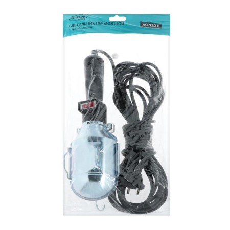 A portable LEAZon Lighting LED lamp with a switch, 10W, 24LED, 10 m, black-4