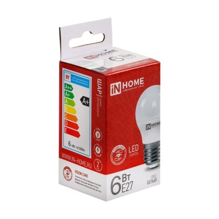 LED lamp In Home Led-Shar-VC, E27, 6 W, 230 V, 4000 K, 540 lm-5