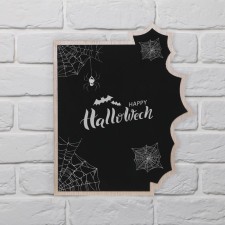 The decor is wall, the board coated on Halloween 