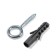 Scurip-ring tundra, white zinc, 8x70 mm, with dowels