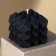 Figure candle "Geometry", black