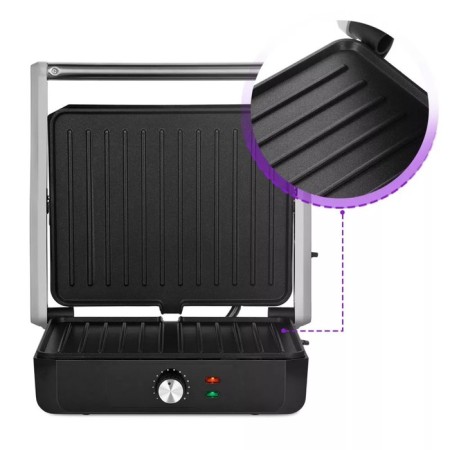Electric grill KitFort KT-3633, 2200 W, anti-stick coating, 29x24 cm-3