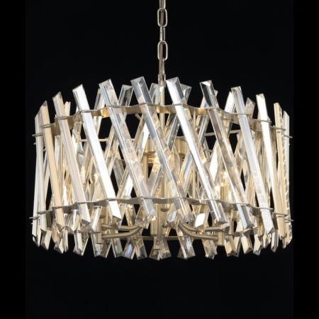 Suspended Citilux “Ingvar” CL334263, 47.5x47.5x45 cm, 6x60W, E14, brown color-3